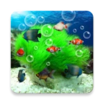 aquarium 3d live wallpaper android application logo